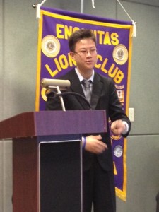 Encinitas Lions Club 2013 Speech Contest Winner