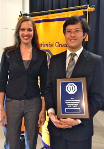 Austin Won 1st Place & the $2,500 Scholarship in the 2015 Optimist Club Oratorical Contest