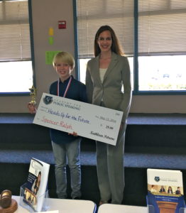 Academy for Public Speaking graduate Spencer wins a donation for his charity.