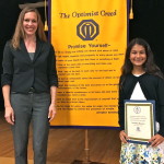 Academy for Public Speaking graduate Natasha Bacorn won the Allied Gardens Optimist Club Zone Level Oratorical Contest.